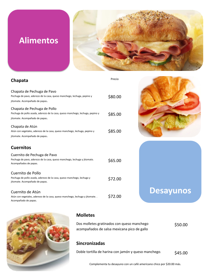 Cafeto Black & White Menu - Image 2
